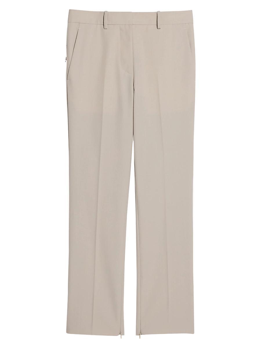Cropped Slim Zip-Cuff Pants Product Image