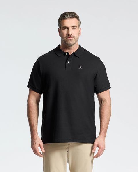 Men's Big And Tall Classic Pique Polo Shirt 001 BLACK / 4XLT Product Image