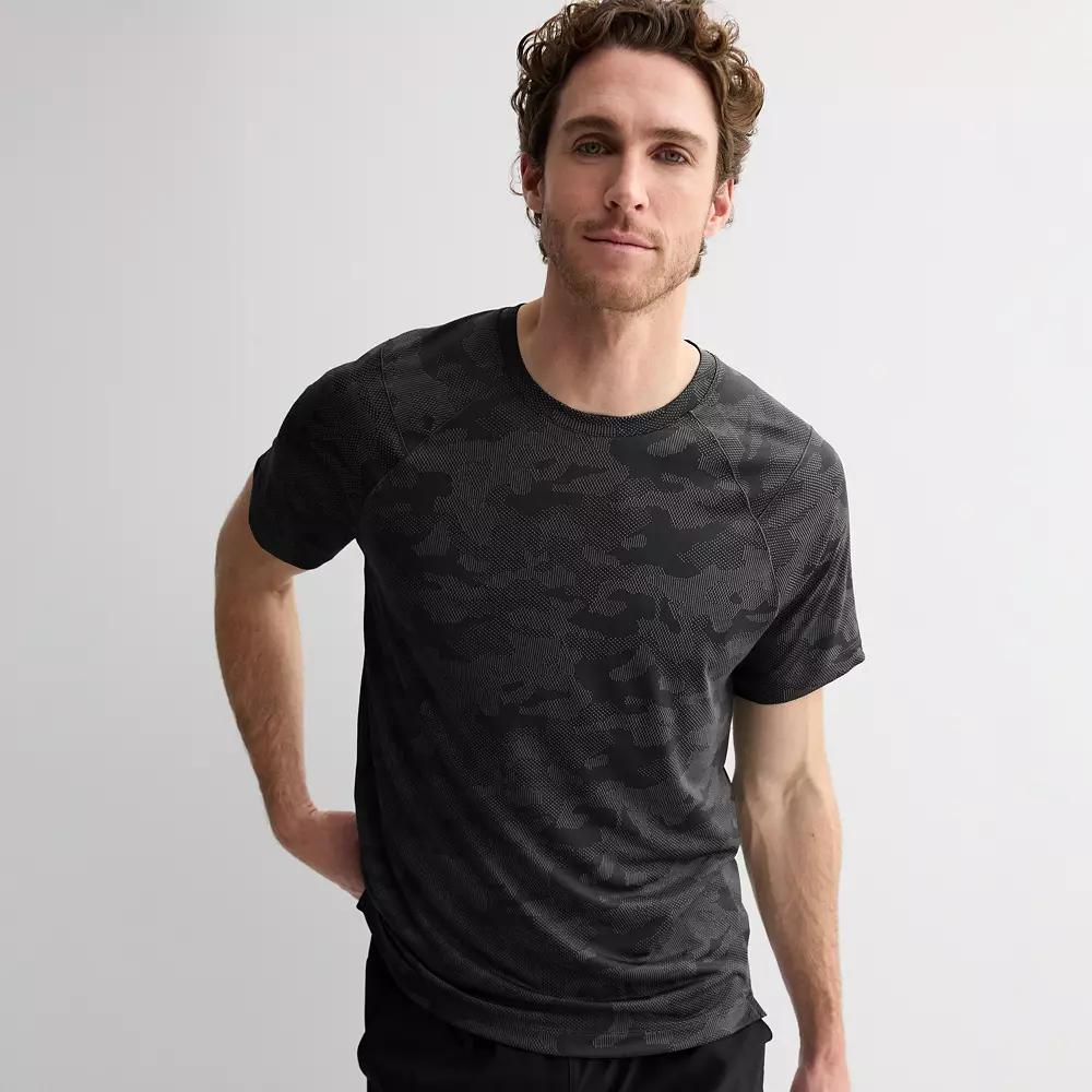 Men's Tek Gear® Performance Crewneck Tee, Size: Large, Mineral Black Product Image