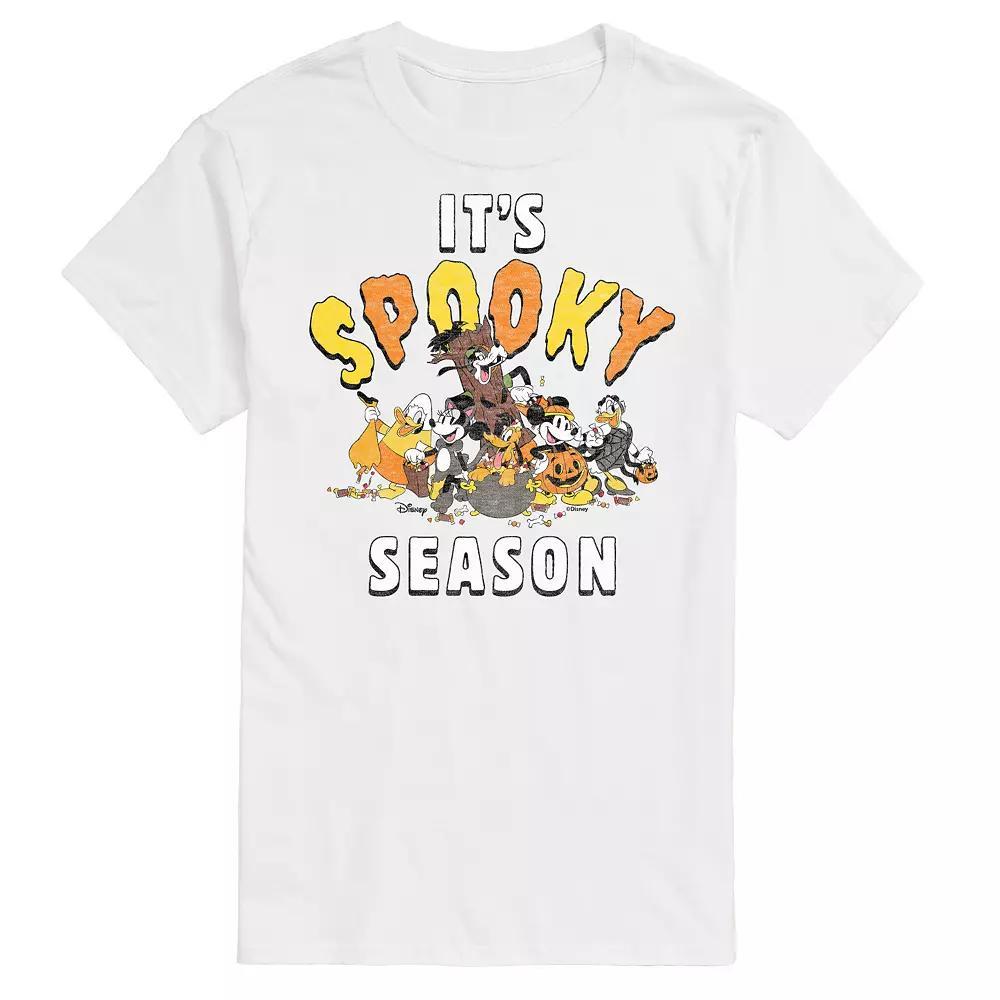 Disney's Mickey Mouse & Friends Big & Tall Its Spooky Season Graphic Tee, Men's, Size: XXL Tall, White Product Image