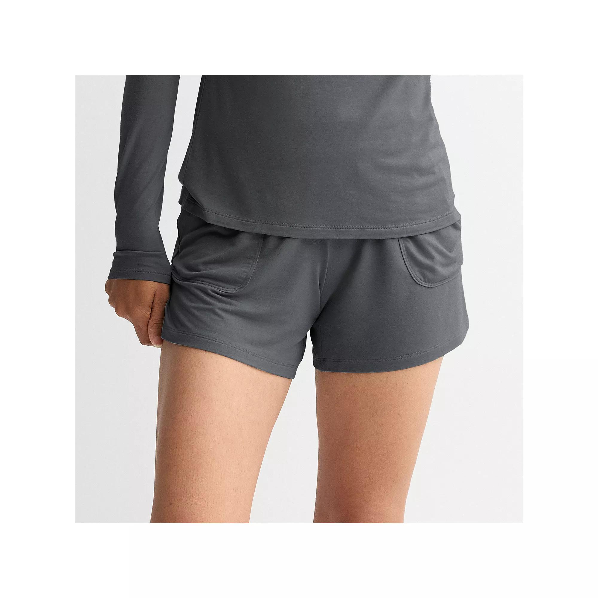 Women's Sonoma Goods For Life® Fold Over Sleep Shorts, Size: Small, Filigree Product Image