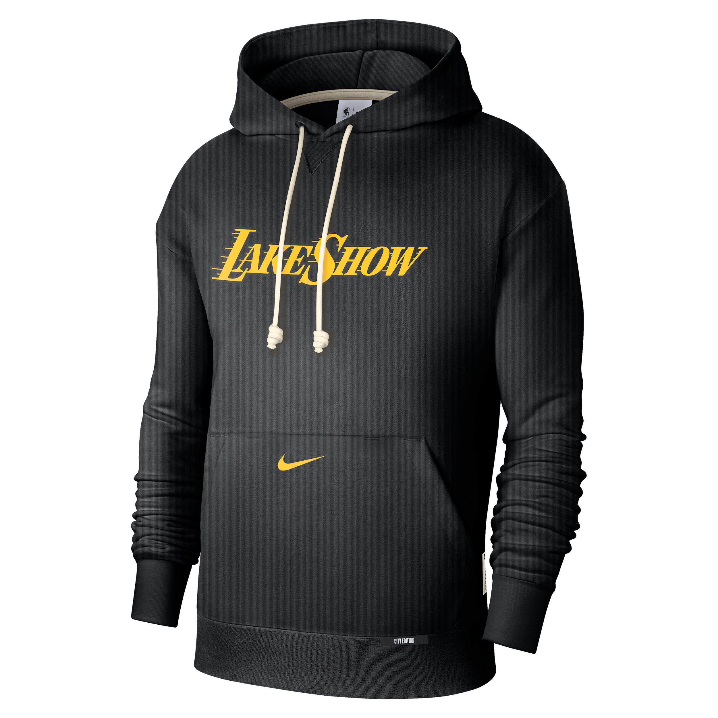 Los Angeles Lakers Standard Issue City Edition Men's Nike Dri-FIT NBA Courtside Hoodie Product Image