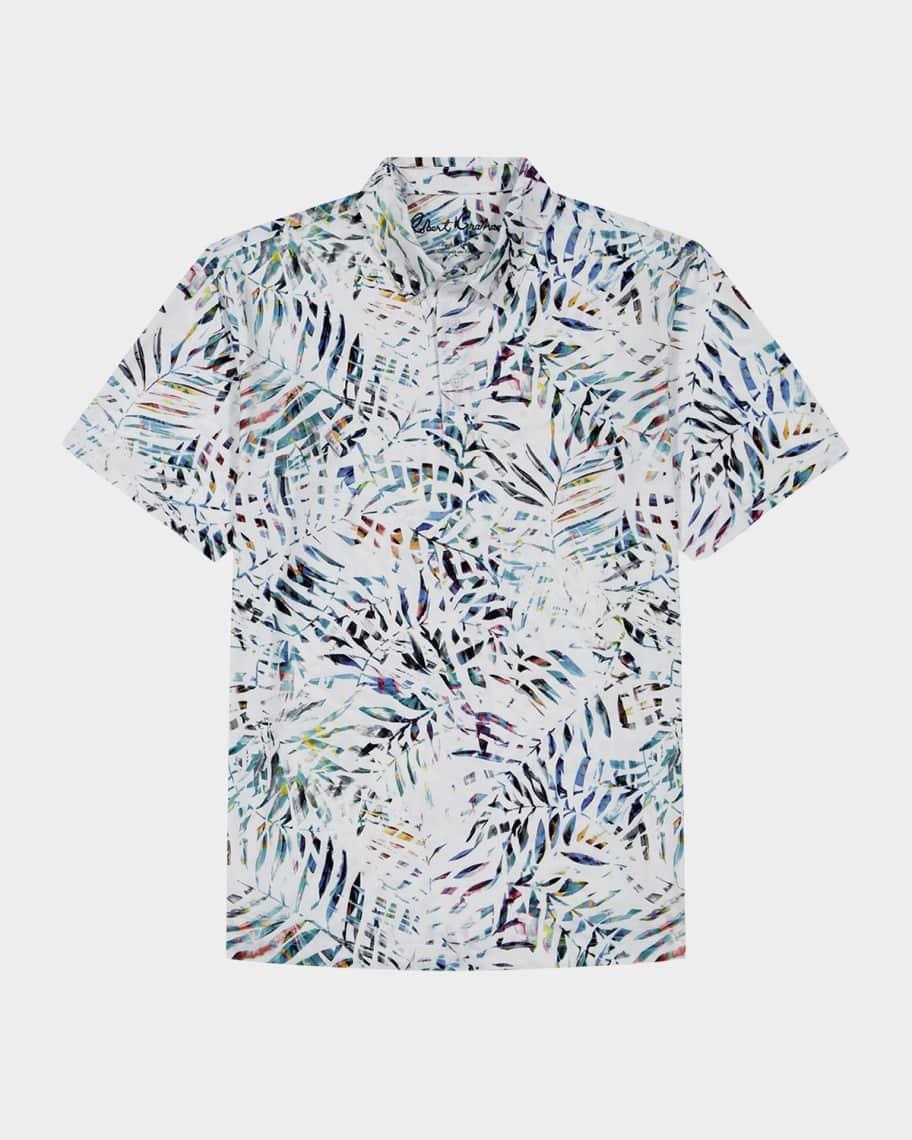 Mens Island Palm Knit Polo Shirt Product Image