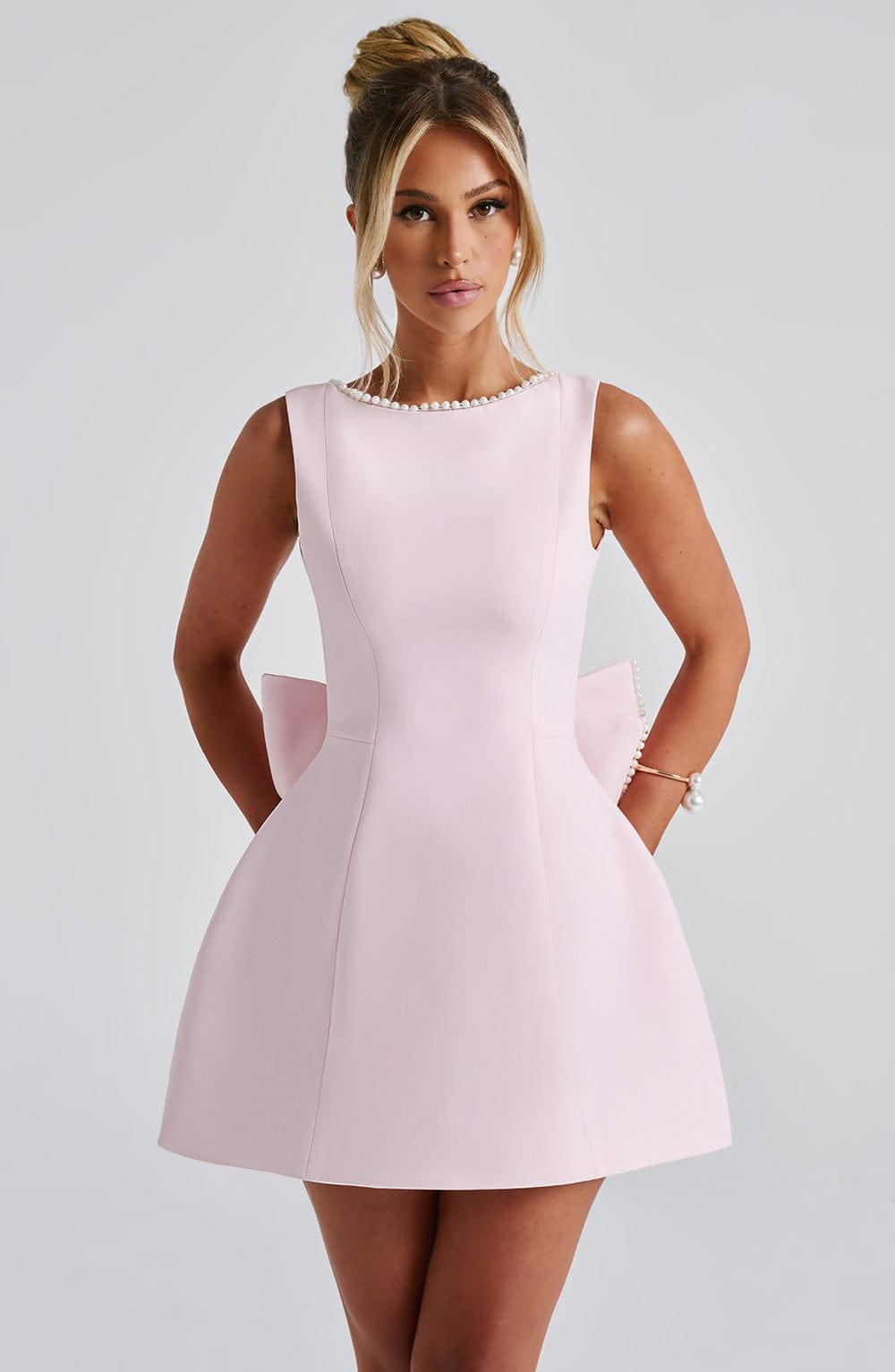Carrie Mini Dress - Blush Product Image