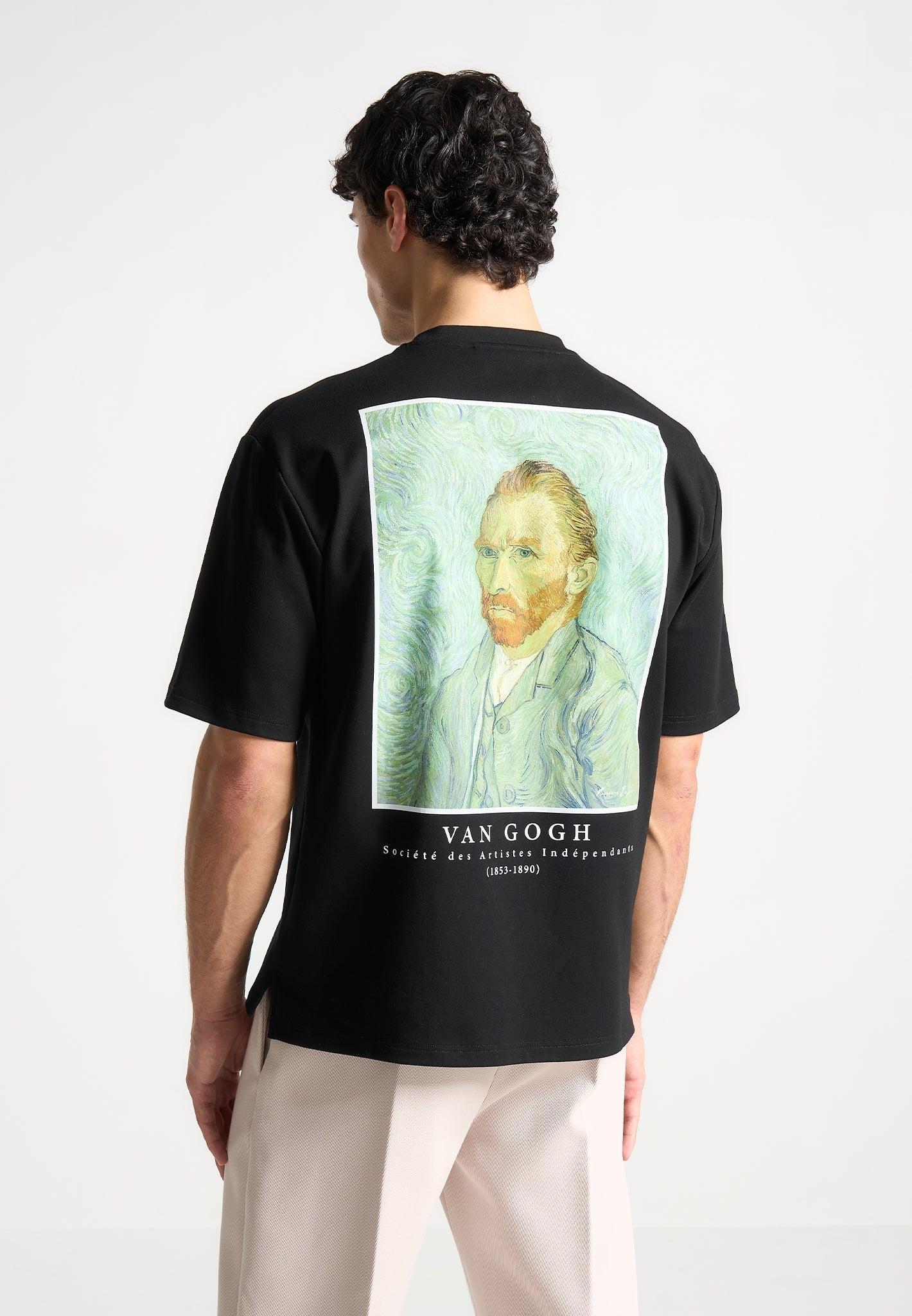 Van Gogh Self Portrait T-Shirt - Black Male Product Image