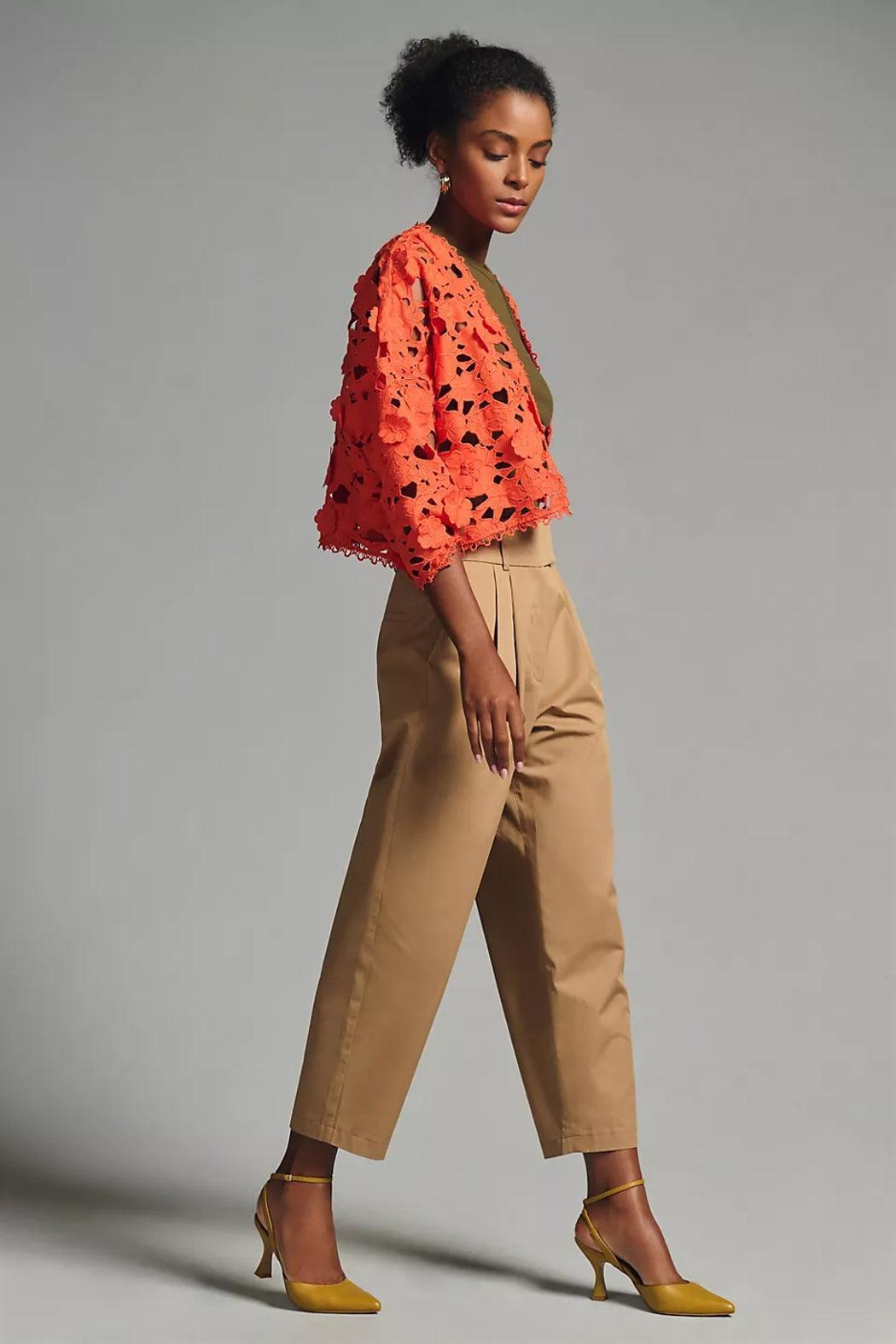 Floral Lace Cut Out Bolero Product Image