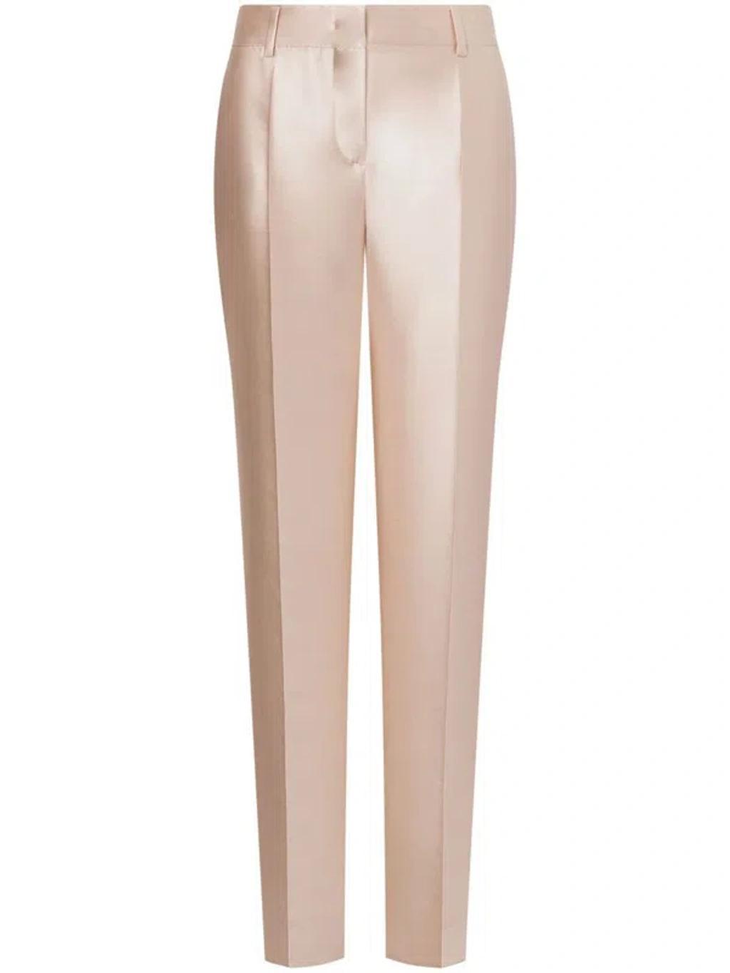 ALBERTA FERRETTI Mikado Pants Clothing In Beige Product Image