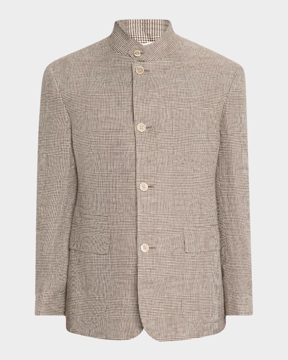 Mens Linen Prince of Wales Cavendish Sport Coat Product Image