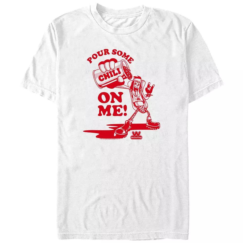 Big & Tall Wienerschnitzel Pour Some Chili On Me Graphic Tee, Men's, Size: 4XL Tall, White Product Image