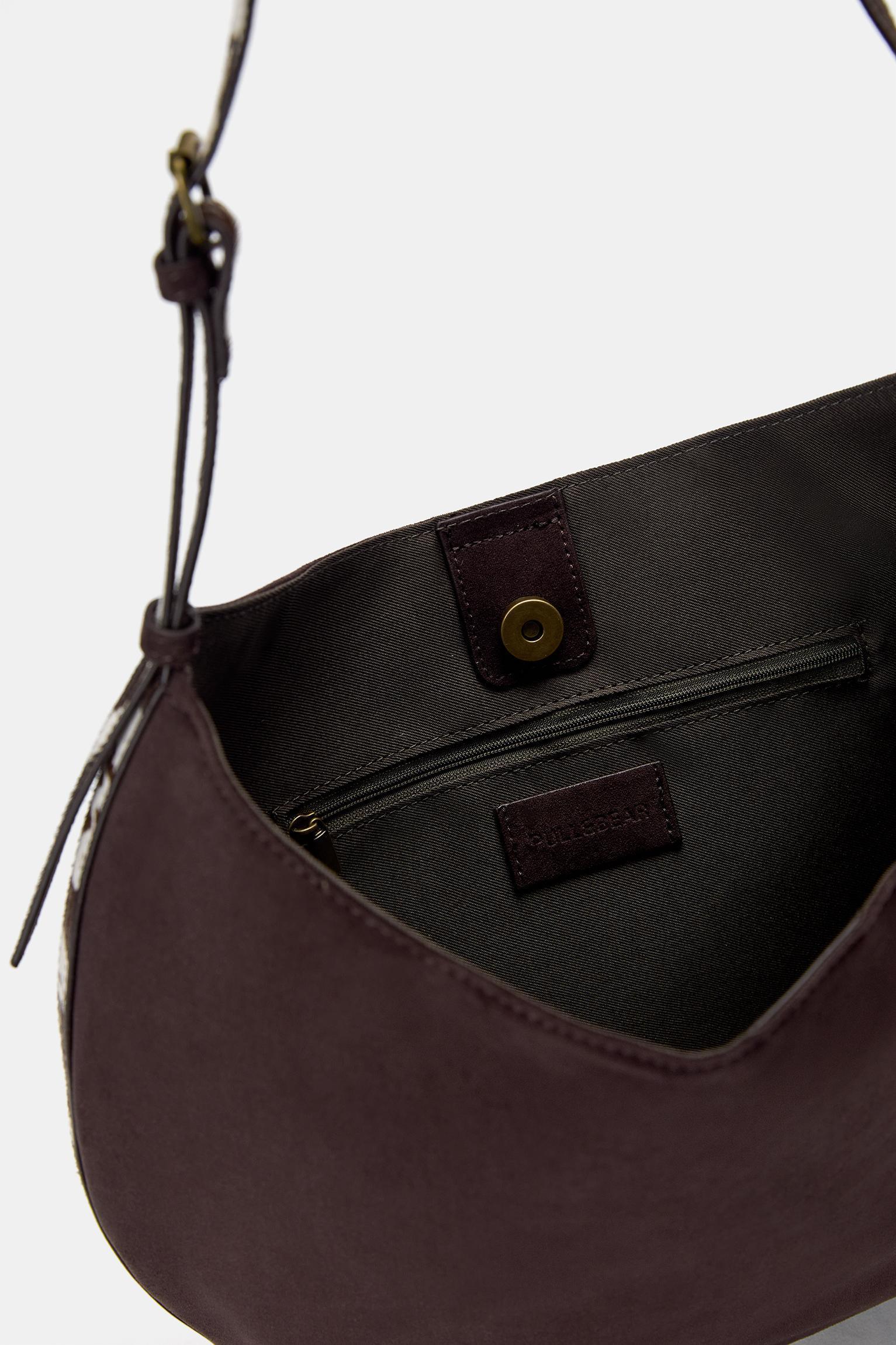 Shoulder bag with animal print detail Product Image