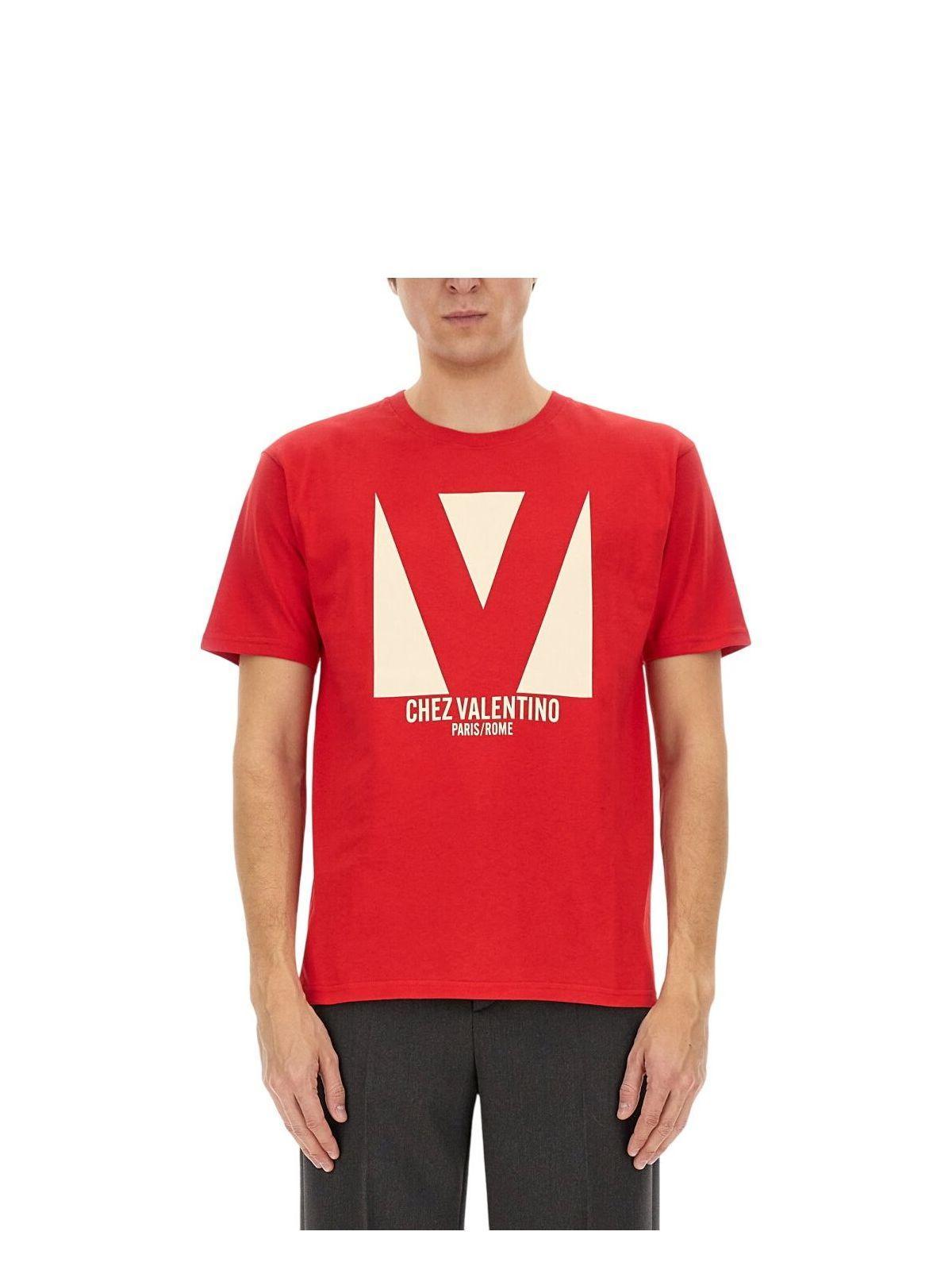 VALENTINO T-shirt Logo In Red Product Image