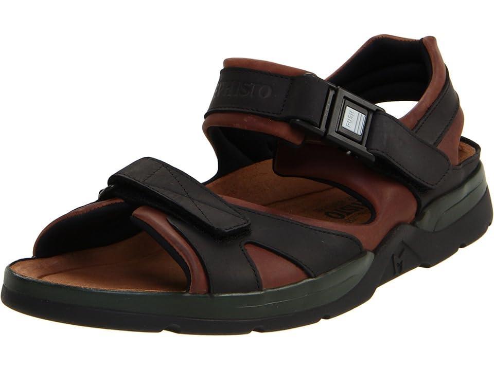 Mephisto Shark (Dark /Black Waxy Leather) Men's Sandals Product Image