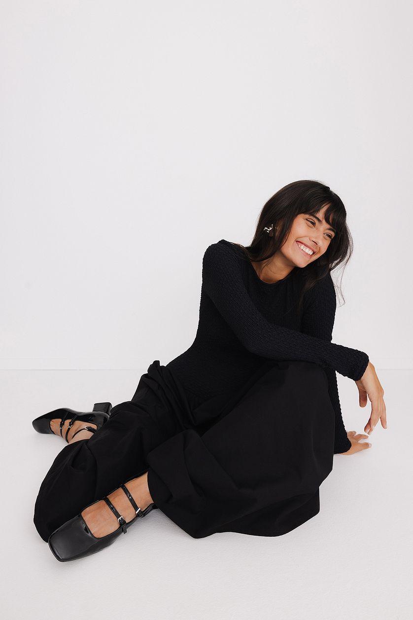 Jersey Poplin Maxi Dress Product Image