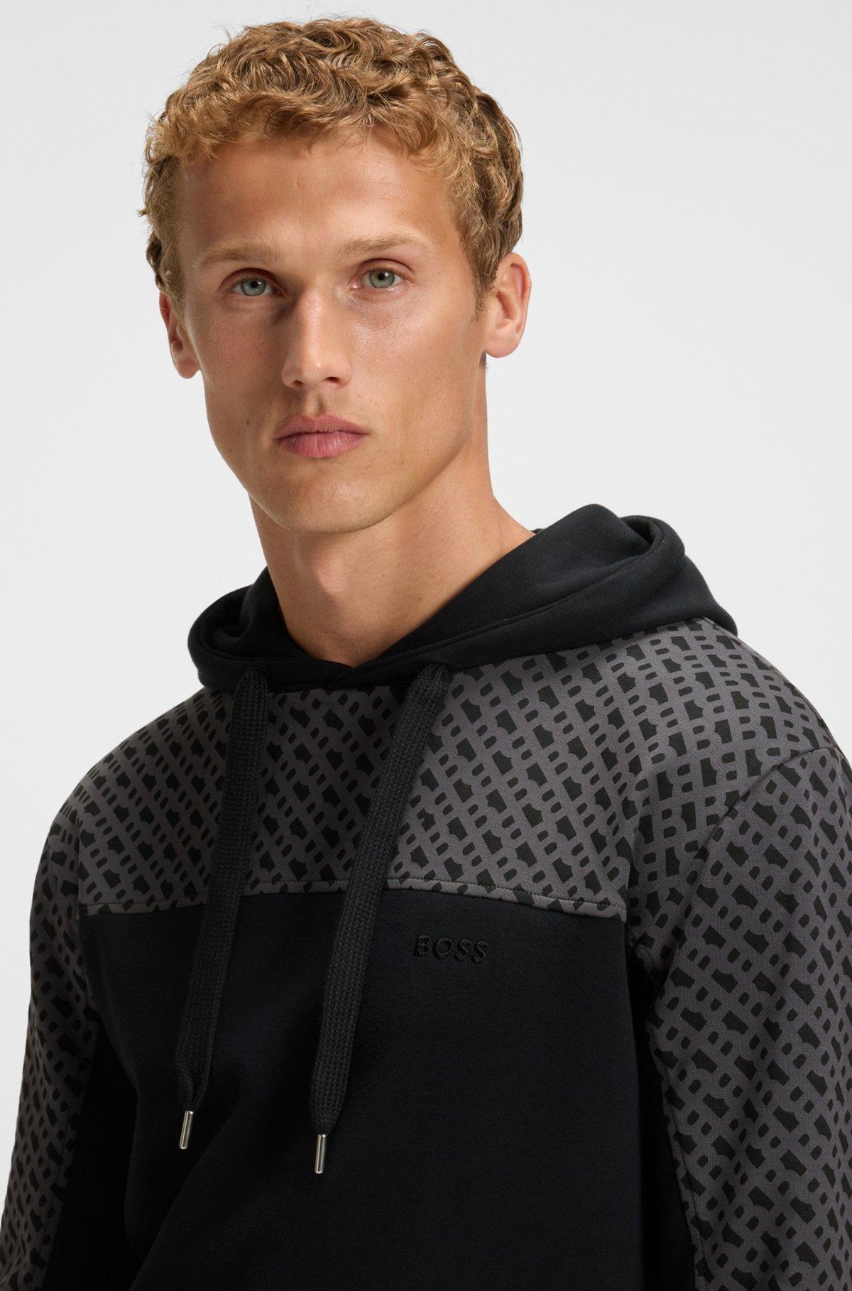 Hoodie with monogram pattern Product Image