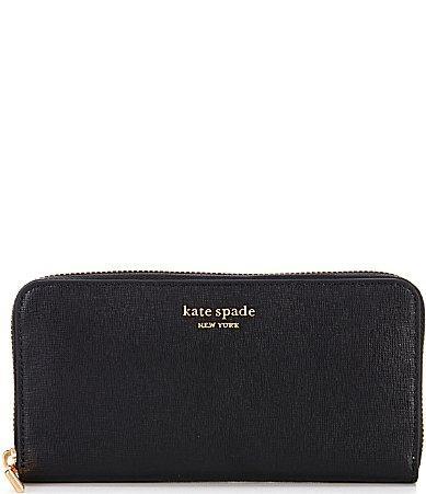 Womens Morgan Saffiano Leather Zip-Around Continental Wallet Product Image