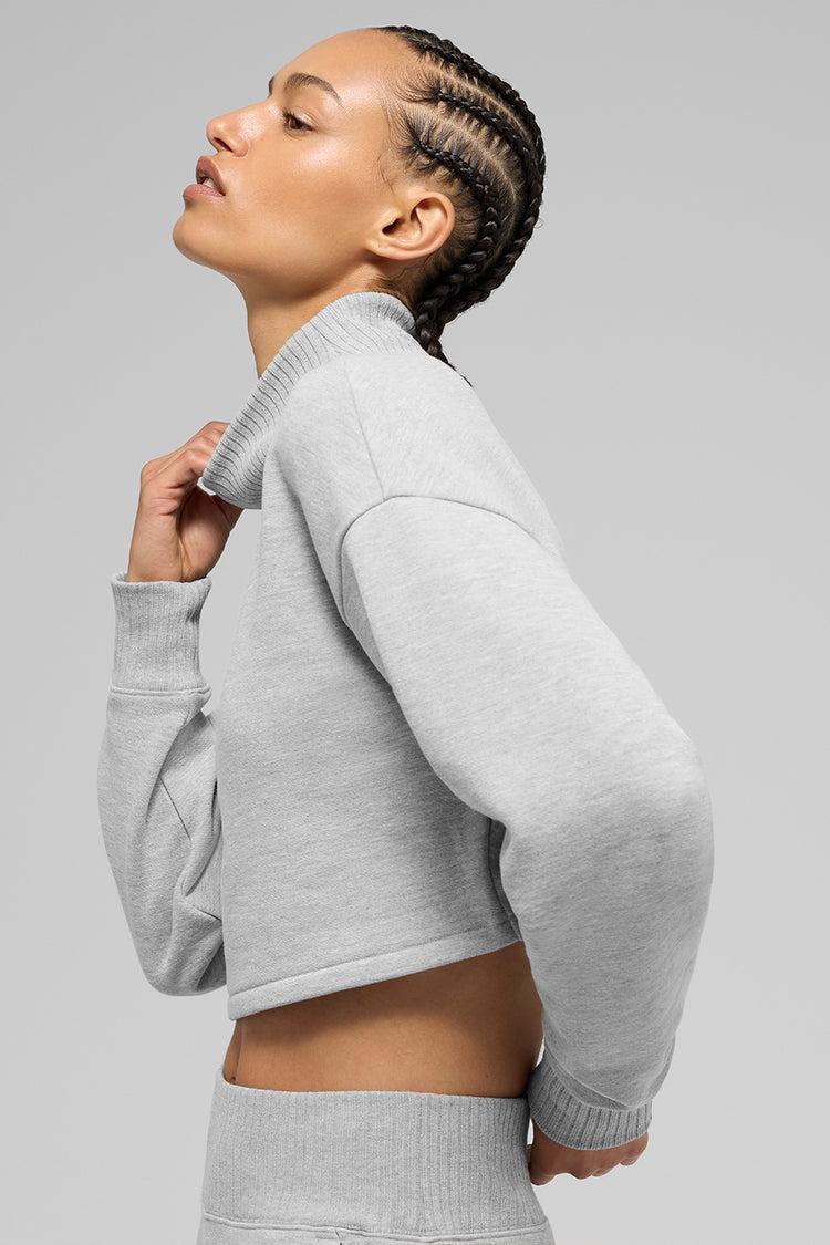Cropped Serenity Coverup - Athletic Heather Grey Product Image