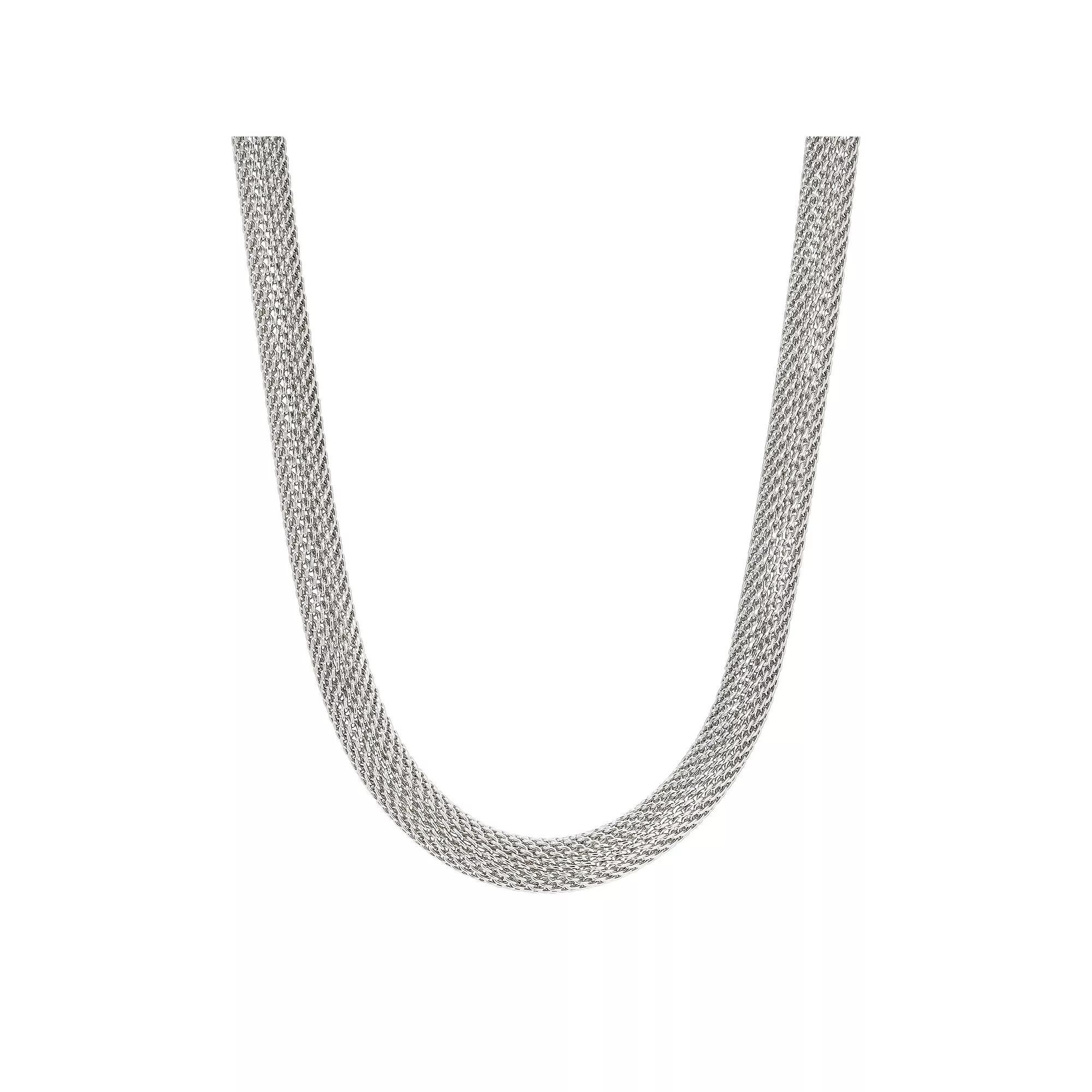 1928 Mesh Necklace, Womens, Silver Product Image