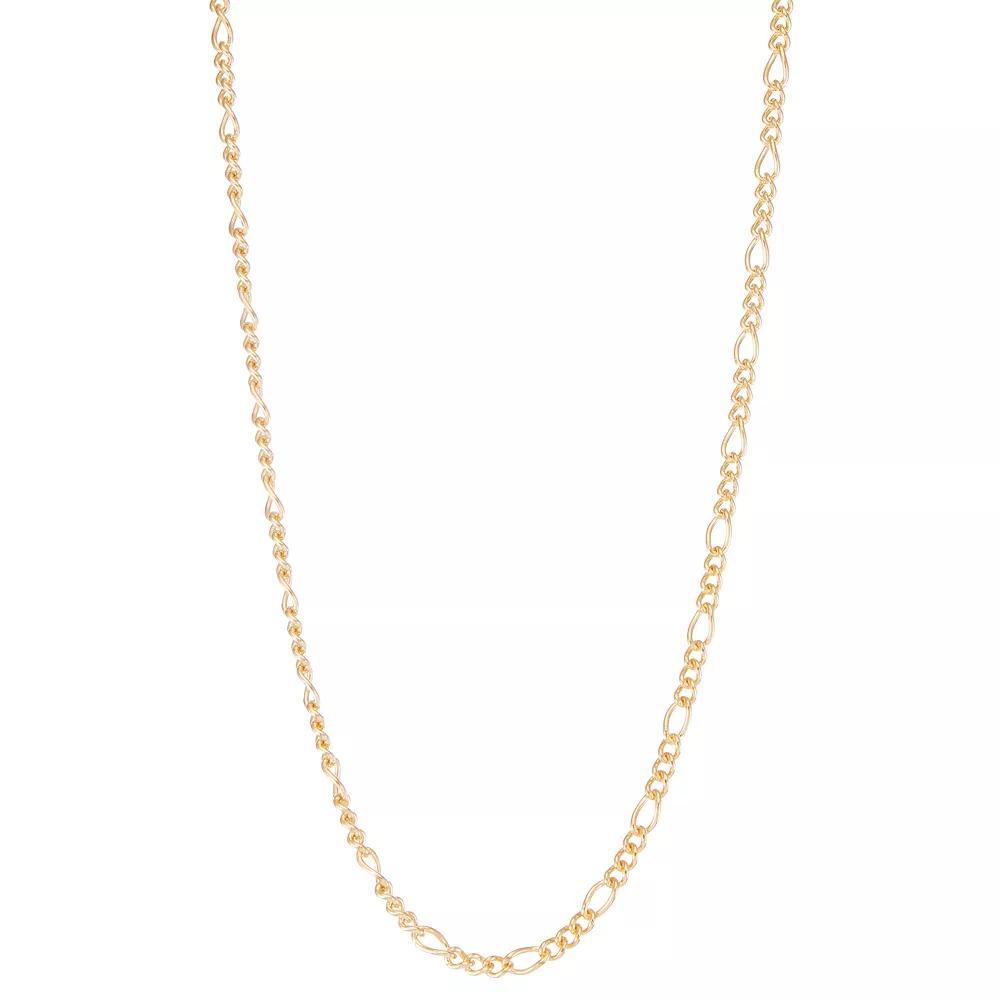 Jordan Blue Men's 14k Gold Filled 4.6 mm Figaro Chain Necklace, Size: 24" Product Image