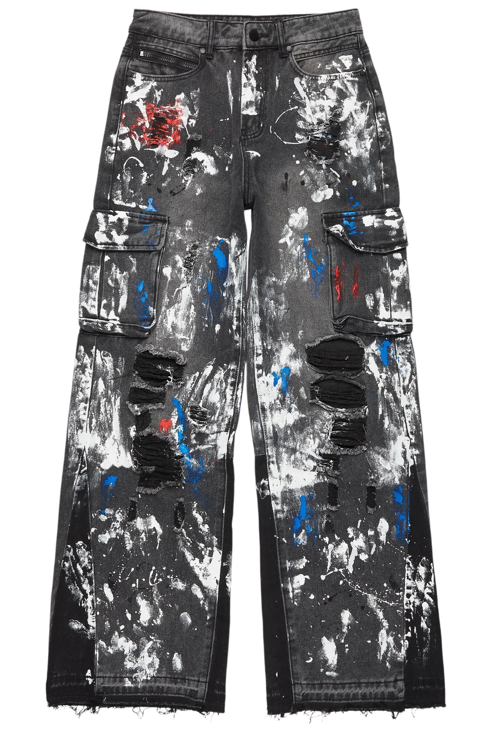 Dallin Grey Painter Baggy Cargo Jean Male Product Image