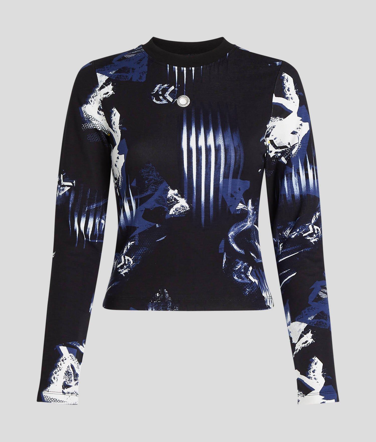 LONG-SLEEVED DIGITAL PRINT TOP Product Image