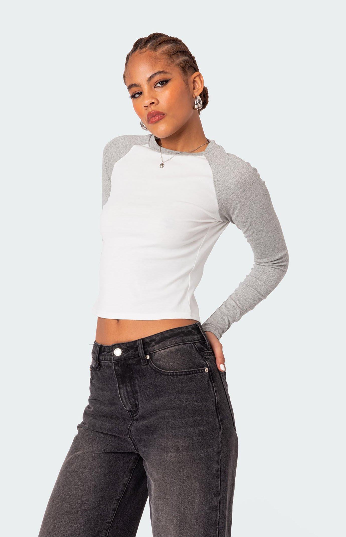 Edikted Women's Raya Long Sleeve T-Shirt Product Image