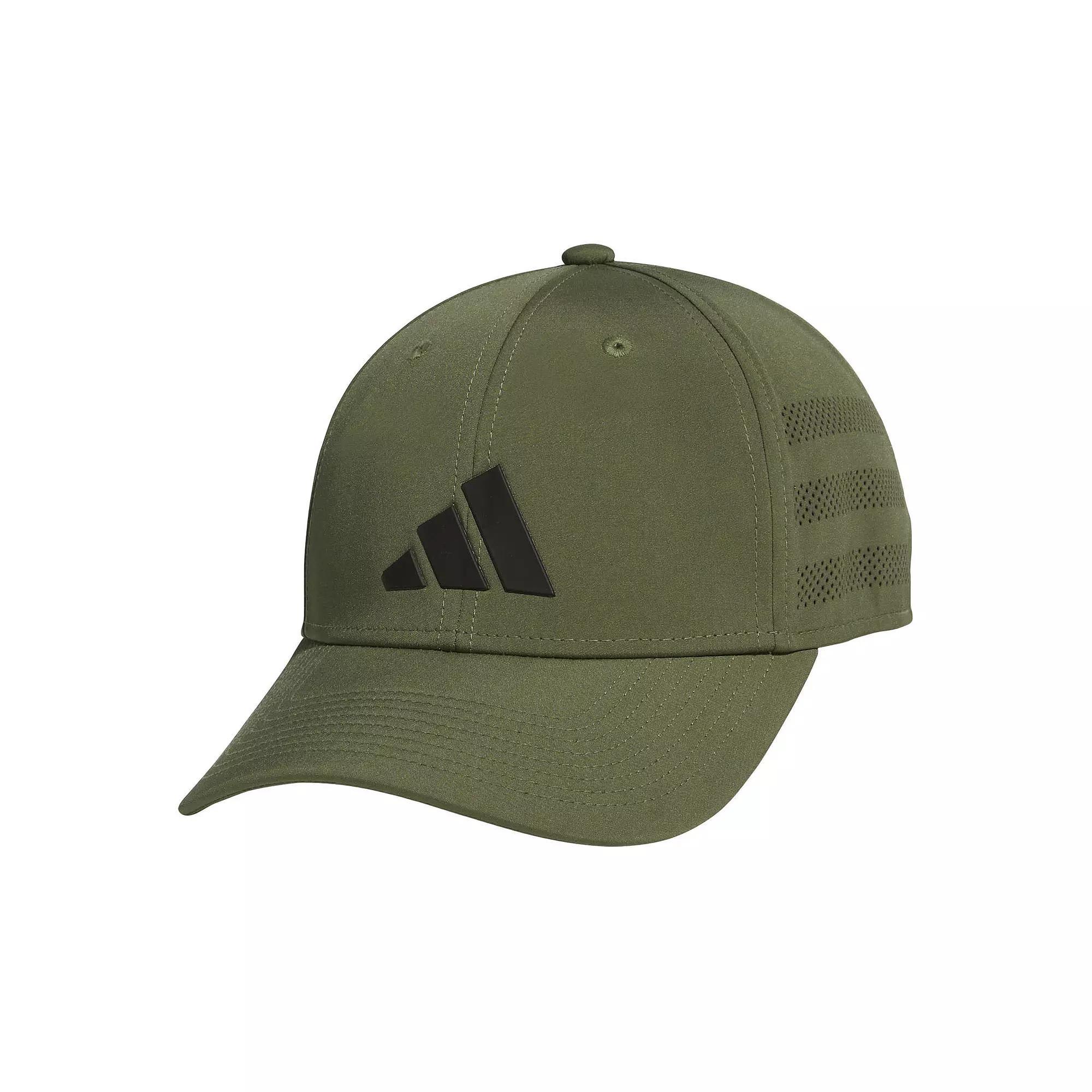 Men's adidas Gameday 4 Stretch Fit Hat, Size: Large/XL, Green Strata Product Image