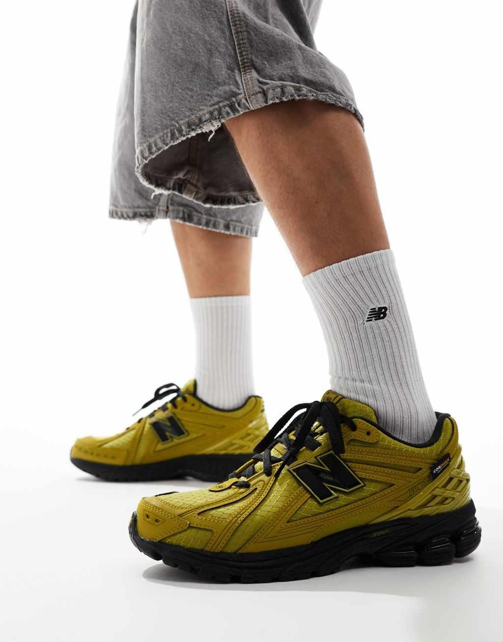 New Balance 1906 sneakers in tan with black details Product Image