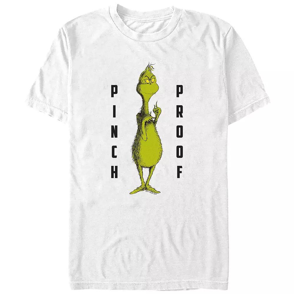 Big & Tall Dr. Seuss Grinch Pinch Proof Graphic Tee, Men's, Size: 5XL, White Product Image