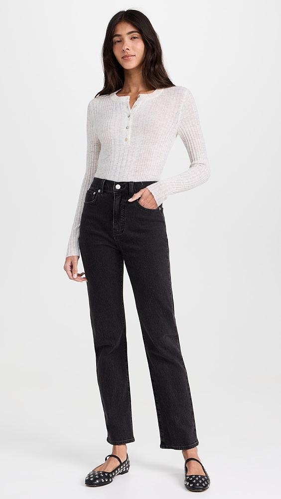 Madewell Lightweight Alpaca Madison Henley Pullover | Shopbop Product Image