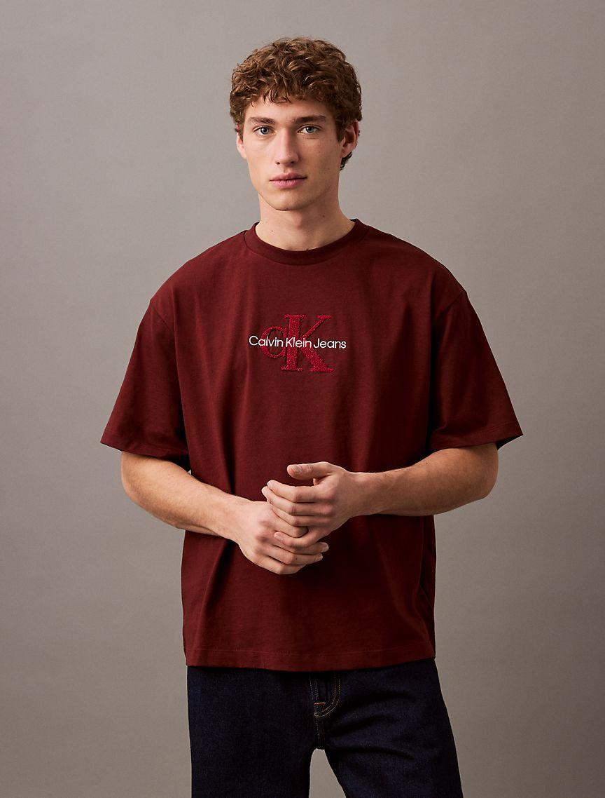 Monogram Logo Flocked Graphic Relaxed T-Shirt Product Image
