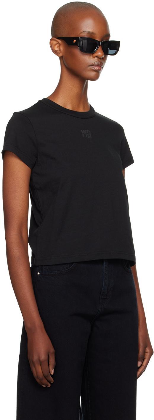 ALEXANDER WANG T Black Shrunken T-shirt Product Image