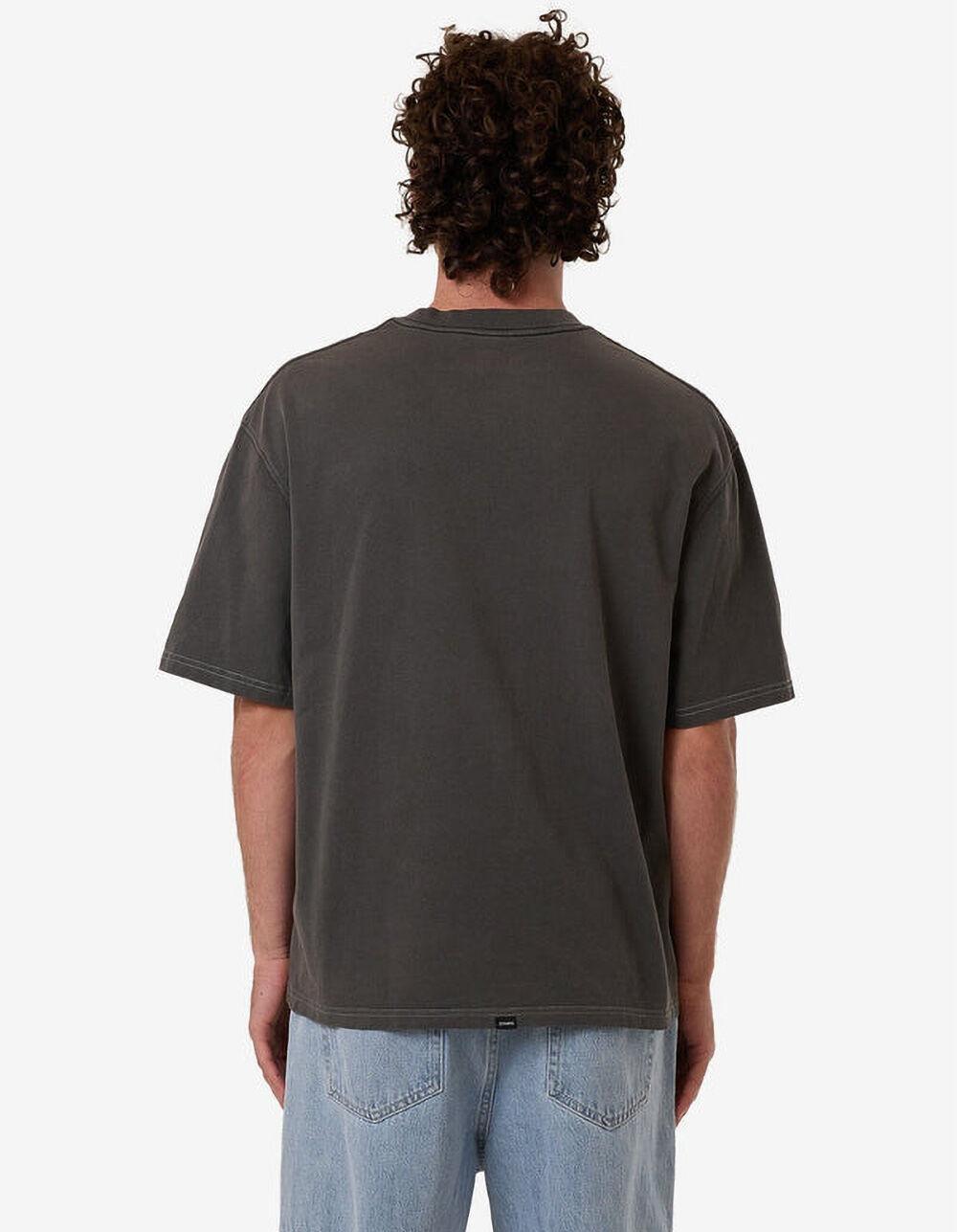 THRILLS Dystopia Mens Boxy Oversized Tee - BLACK Product Image