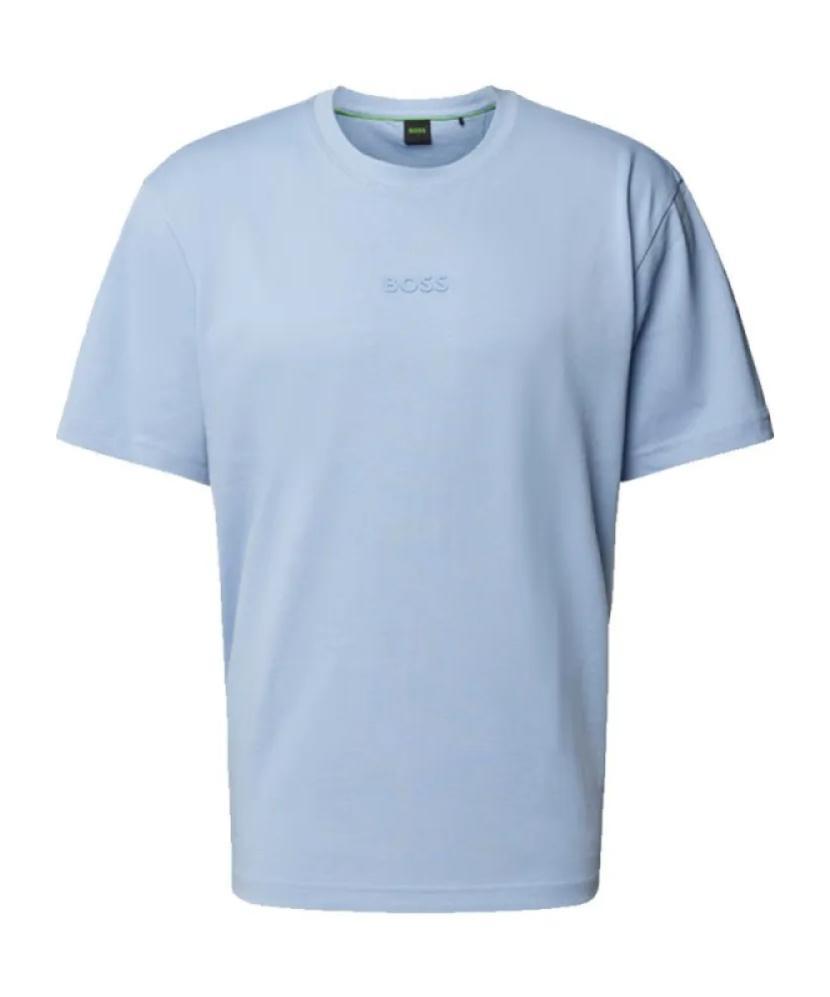 HUGO BOSS Logo Pattern T-shirt In Blue Product Image