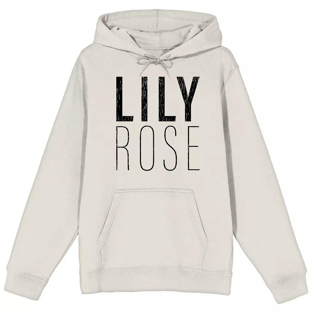 Men's Lily Rose Logo Graphic Hoodie, Size: XL, Off White Product Image