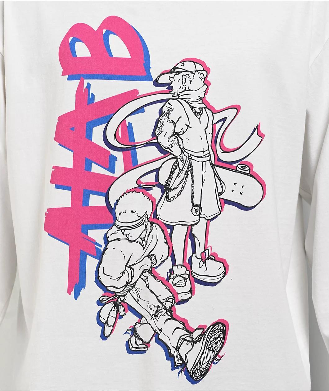 A.LAB Squad Exe White Long Sleeve T-Shirt Product Image