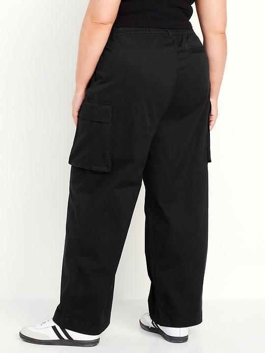 Extra High-Waisted Super Wide-Leg Cargo Pants Product Image