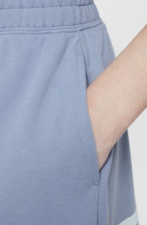 Nike Kids' Sportswear Stripe Shorts in Ashen Slate/Blush/Blue at Nordstrom, Size Xs Product Image
