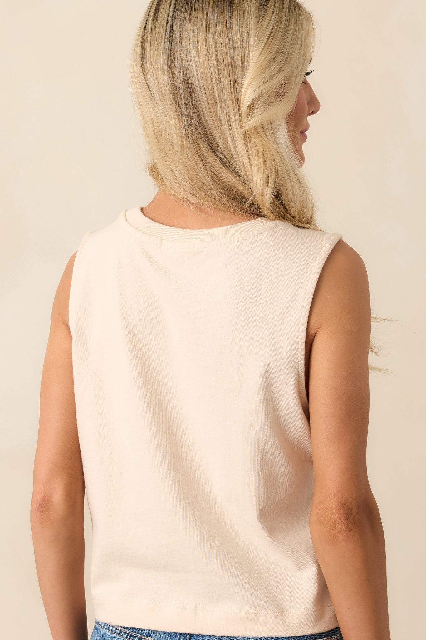 Z Supply Beige Sloane Cotton Jersey Tank Product Image
