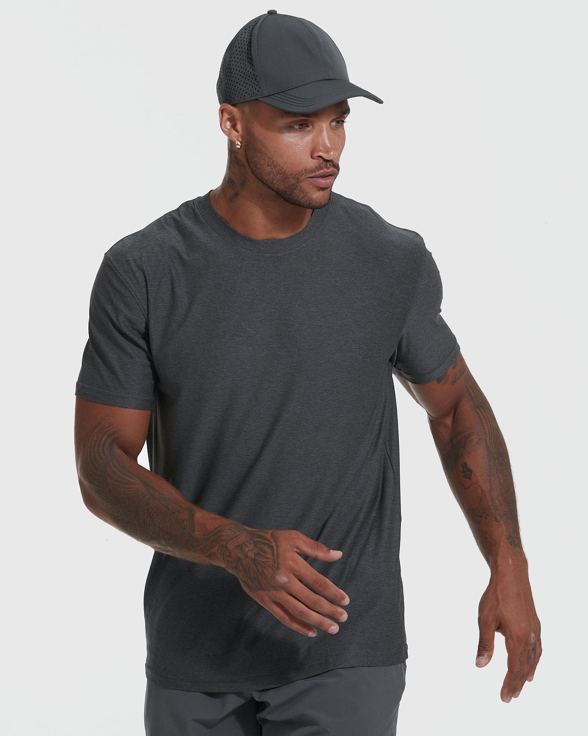 The Heather Color Active Crew Neck T-Shirt 3-Pack Product Image