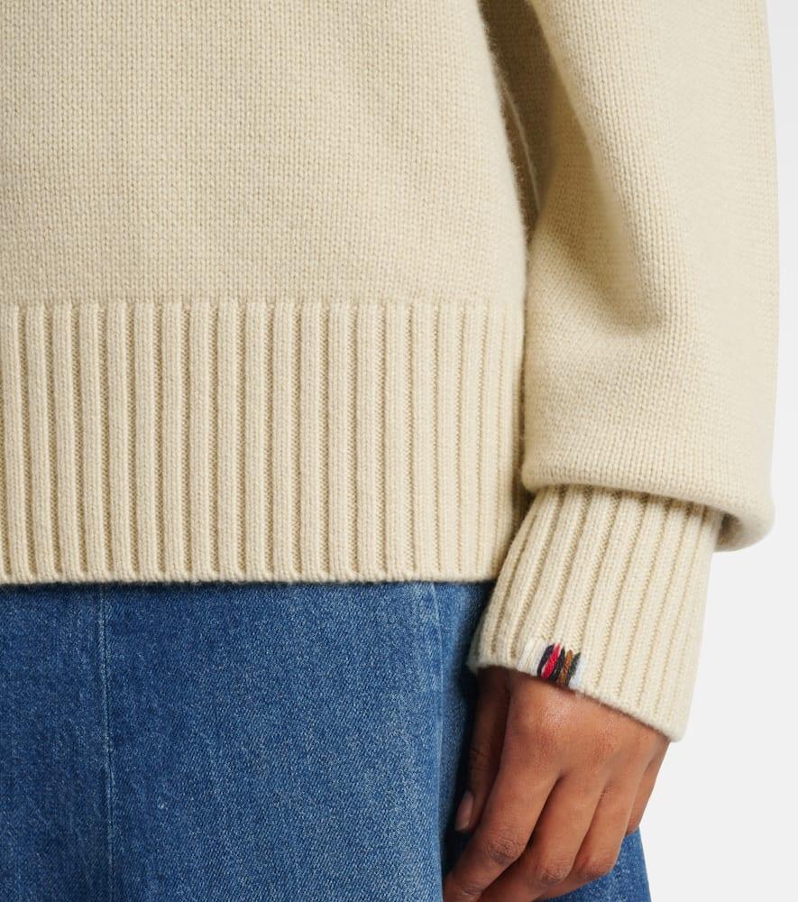 EXTREME CASHMERE N°123 Bourgeois Cashmere Sweater In Beige Product Image