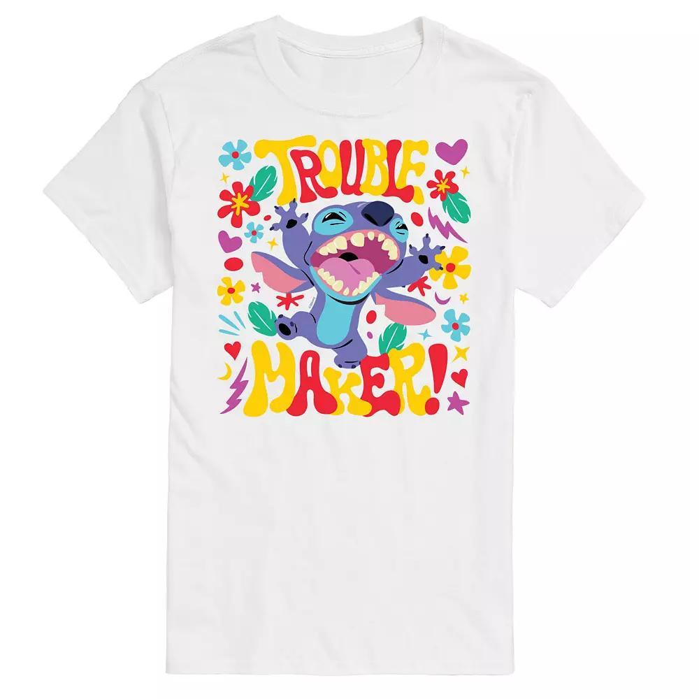 Disneys Lilo & Stitch Big & Tall Trouble Maker Graphic Tee, Mens Product Image