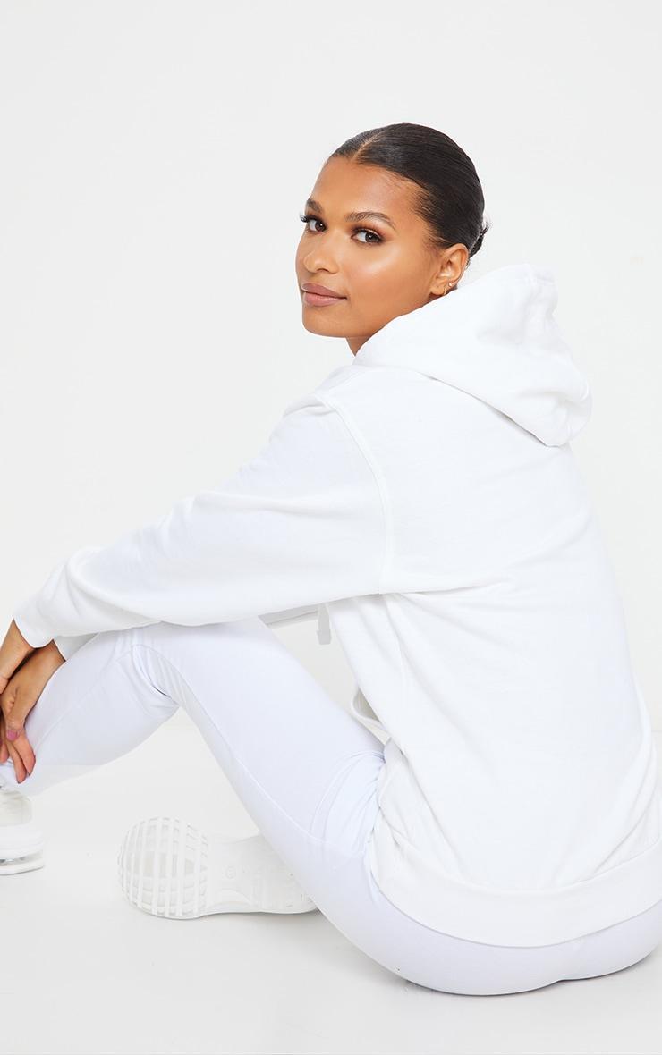 PRETTYLITTLETHING White Oversized Sweat Basic Hoodie Product Image