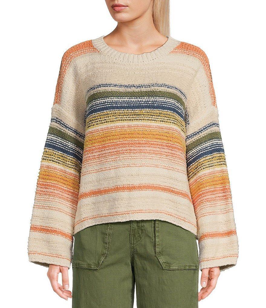 Roxy Bread And Jam Cropped Striped Sweater Product Image
