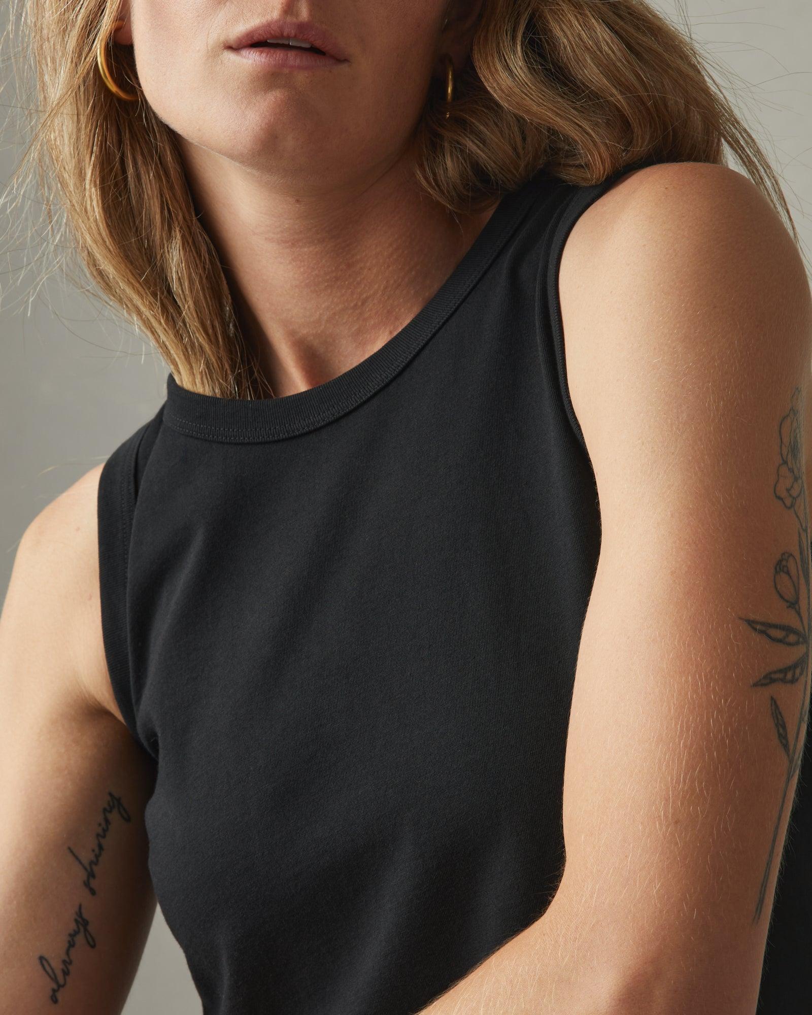 Women's Muscle Tee Dress - Super Black Female Product Image