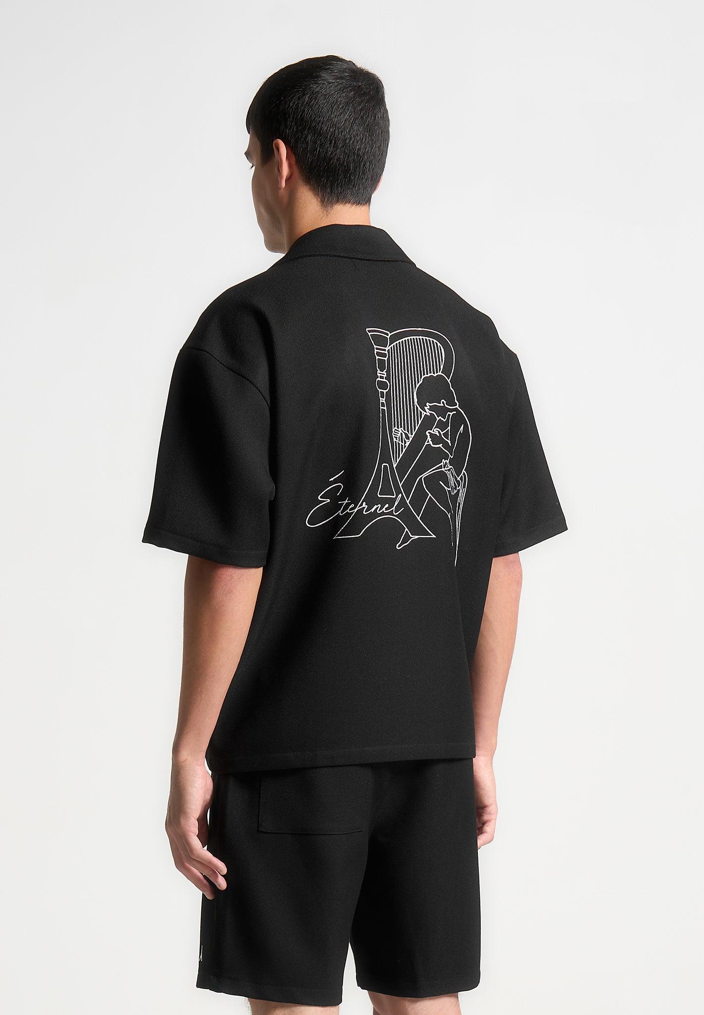 Eiffel Twill Shirt - Black Male Product Image