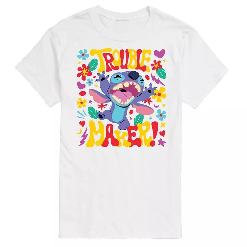 Disneys Lilo & Stitch Big & Tall Trouble Maker Graphic Tee, Mens Product Image