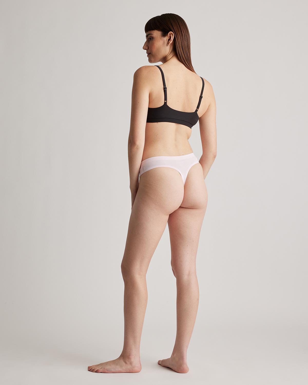 Quince | Women's Invisible Bonded Thong Nylon/Spandex Product Image