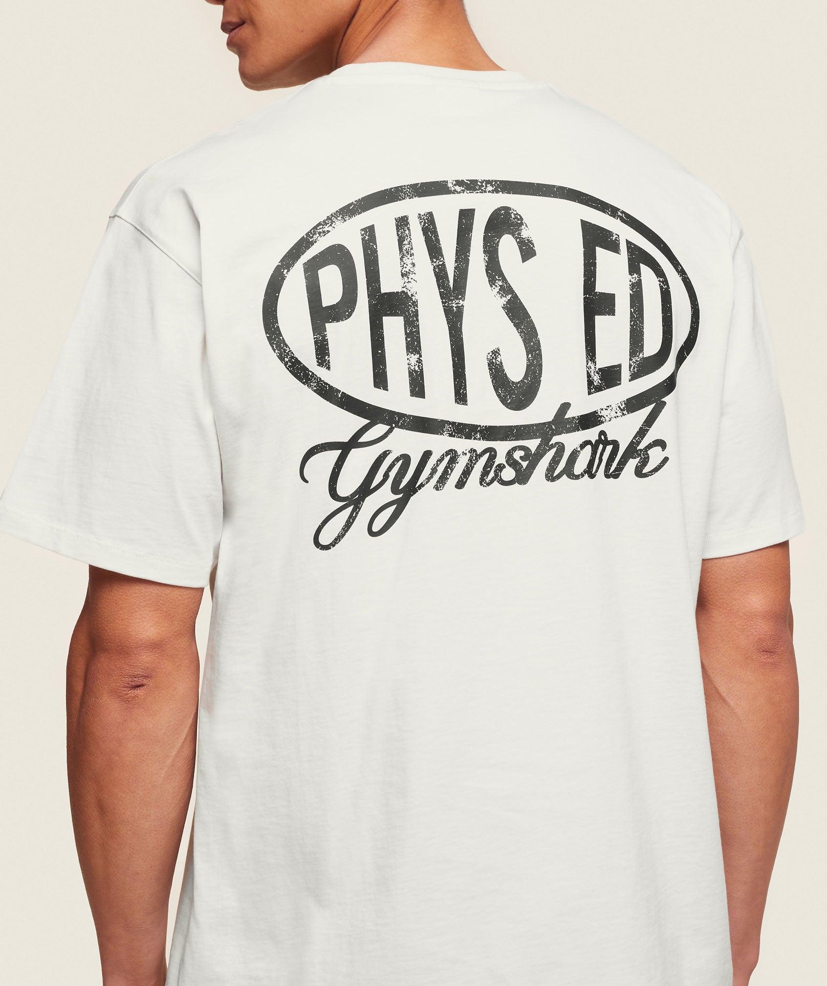Gymshark Phys Ed T-Shirt - Soft White Male Product Image