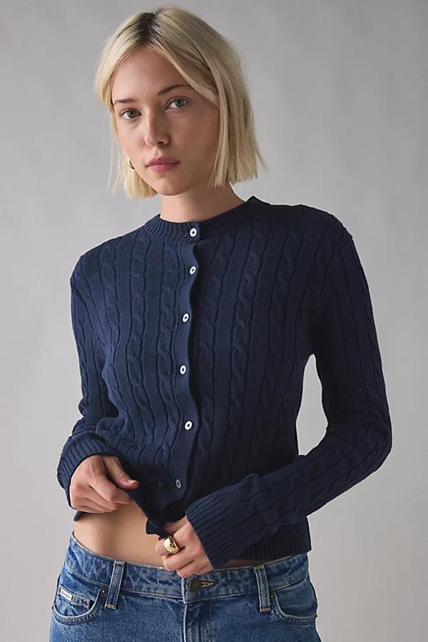 Kimchi Blue Rachel Cable Knit Cardigan Womens at Urban Outfitters Product Image