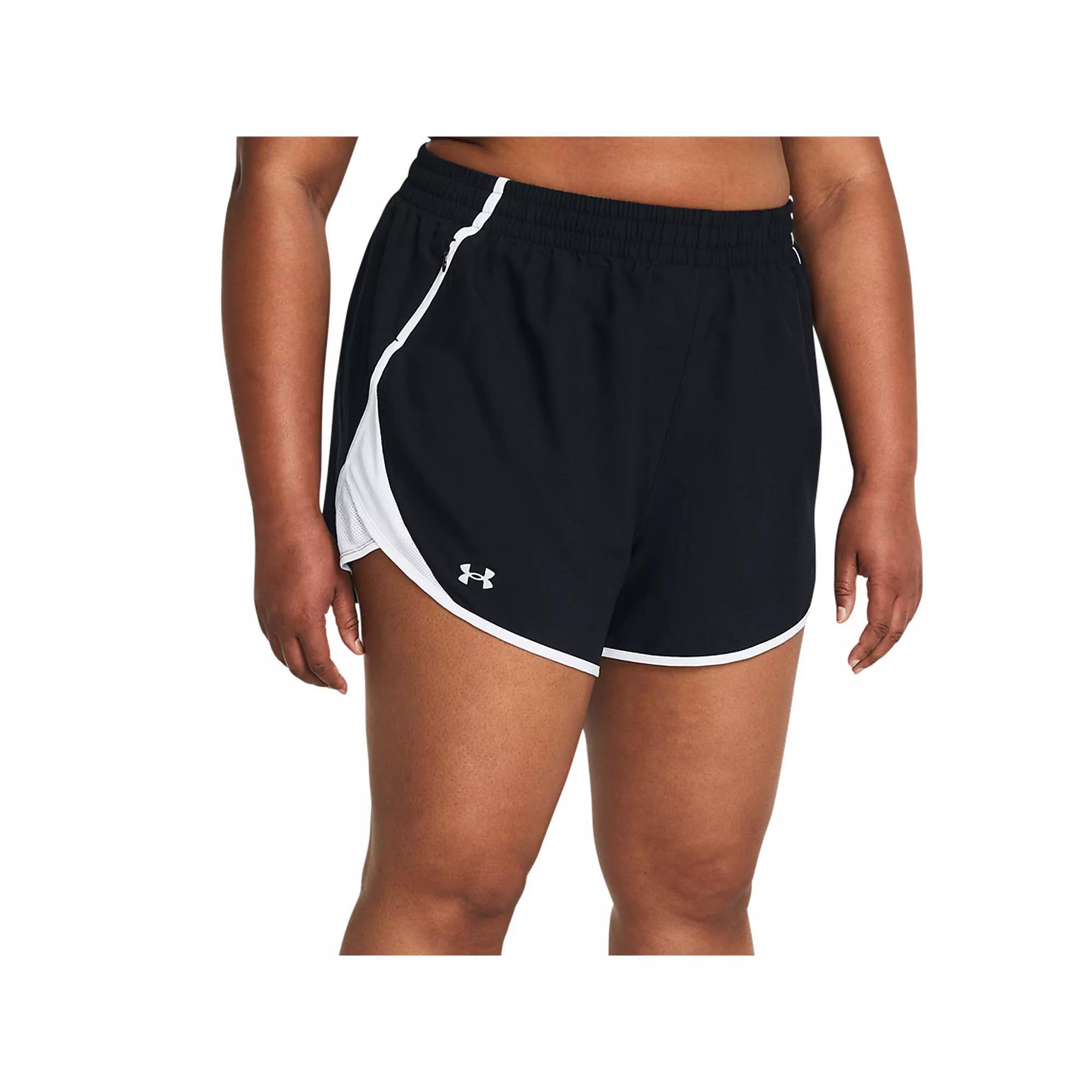 Women's Under Armour Fly-By Shorts, Size: Medium, Vivid Pink Product Image